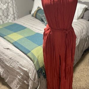 Promesa size large rust colored jumpsuit